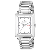 Sonata Men's Watch Analog White Dial With Stainless Steel Band, 7078SM01